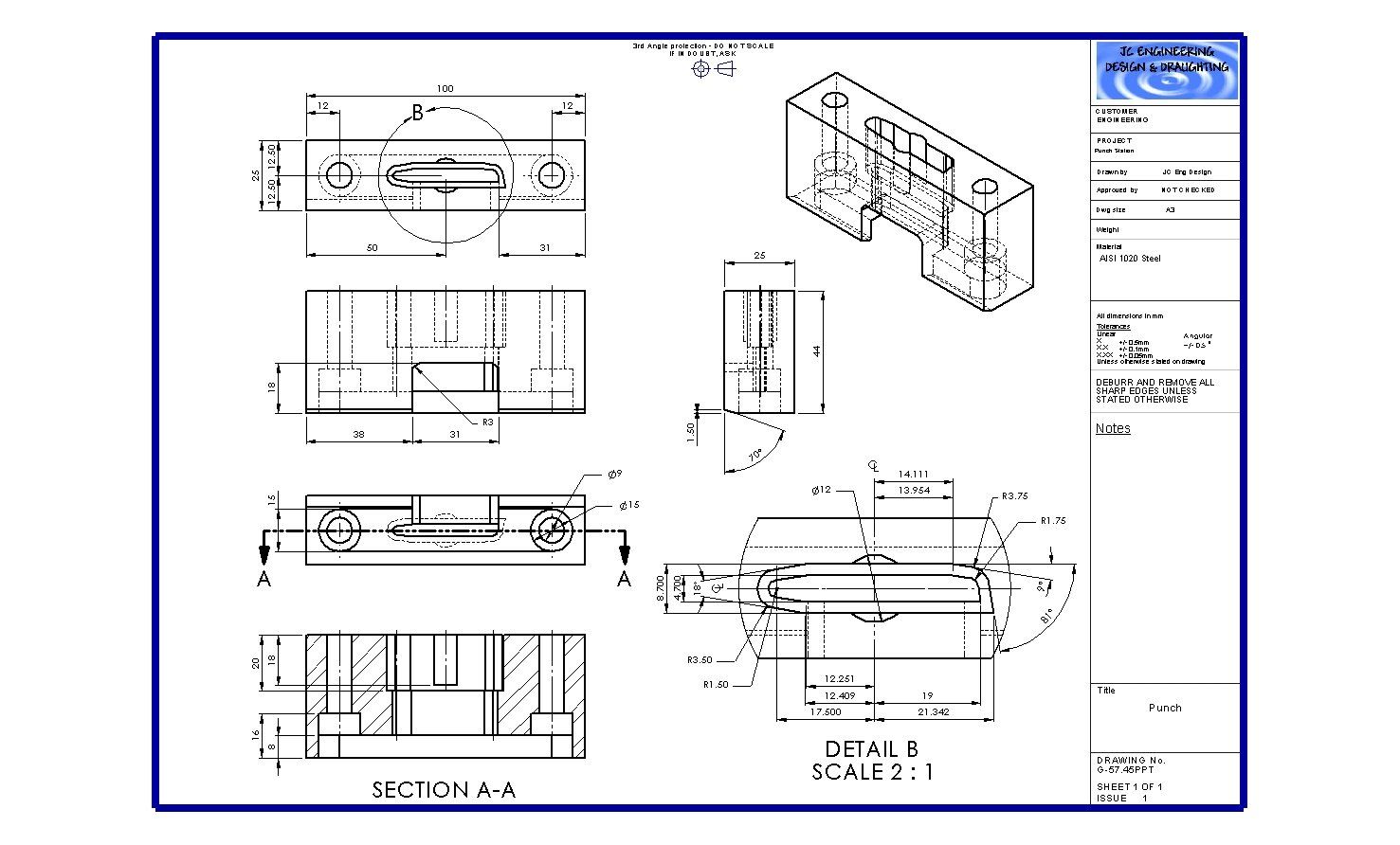 2D drawing of a new design