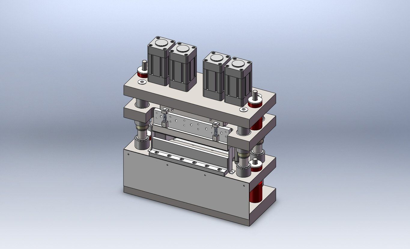 A finished, coloured in CAD design