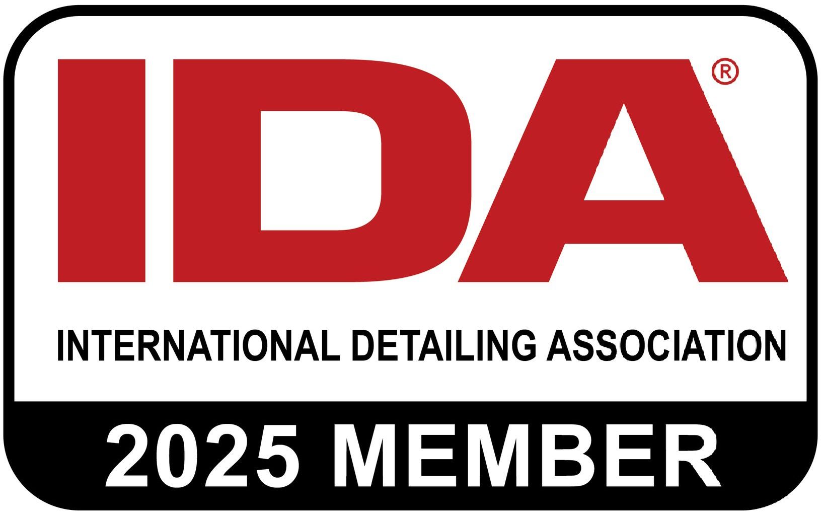 The logo for the international detailing association is a 2025 member.
