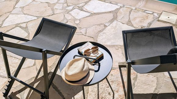 Chairs in sun