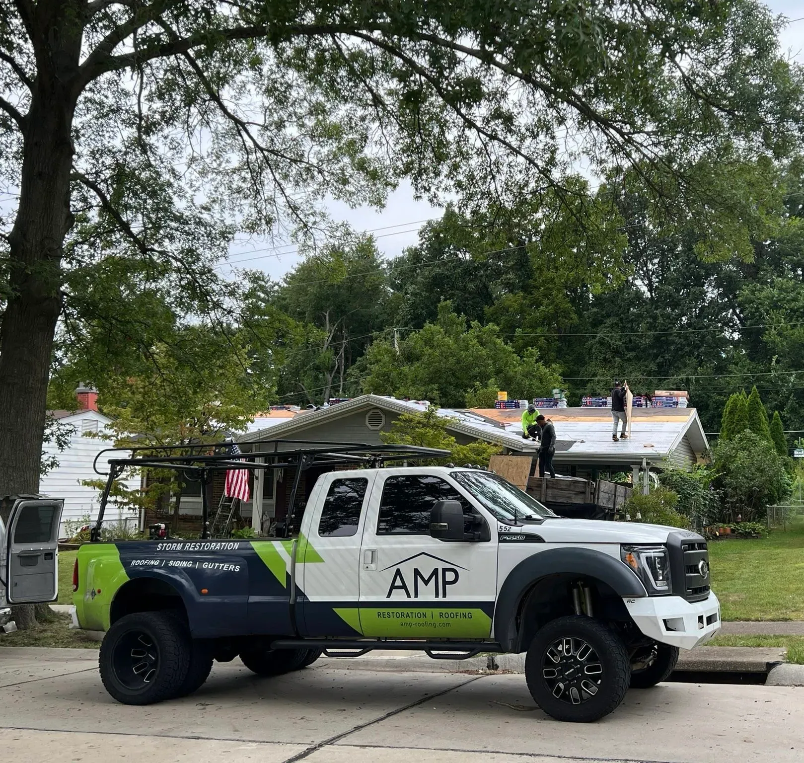 Gutter installation in MO with AMP Roofing

