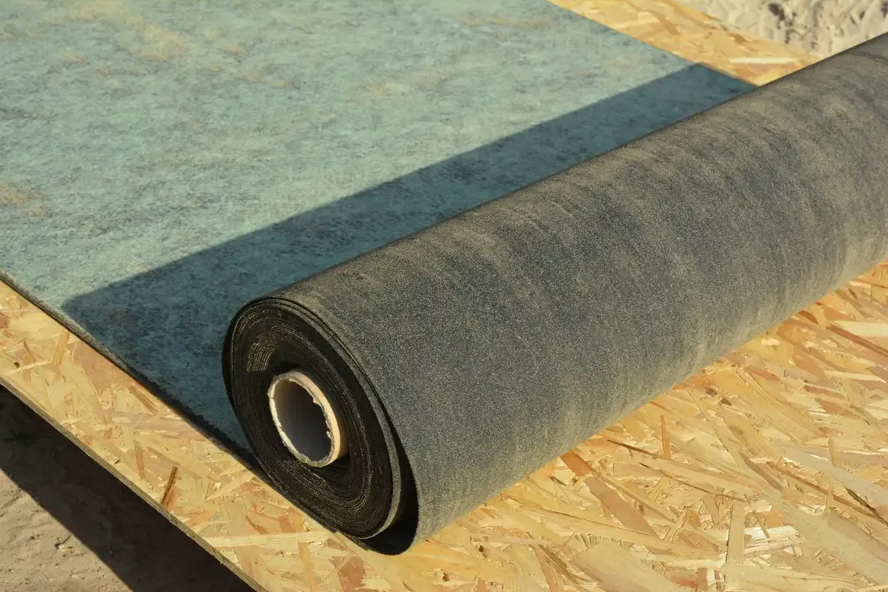 Synthetic felt on roof decking - black synthetic roof underlayment rolls