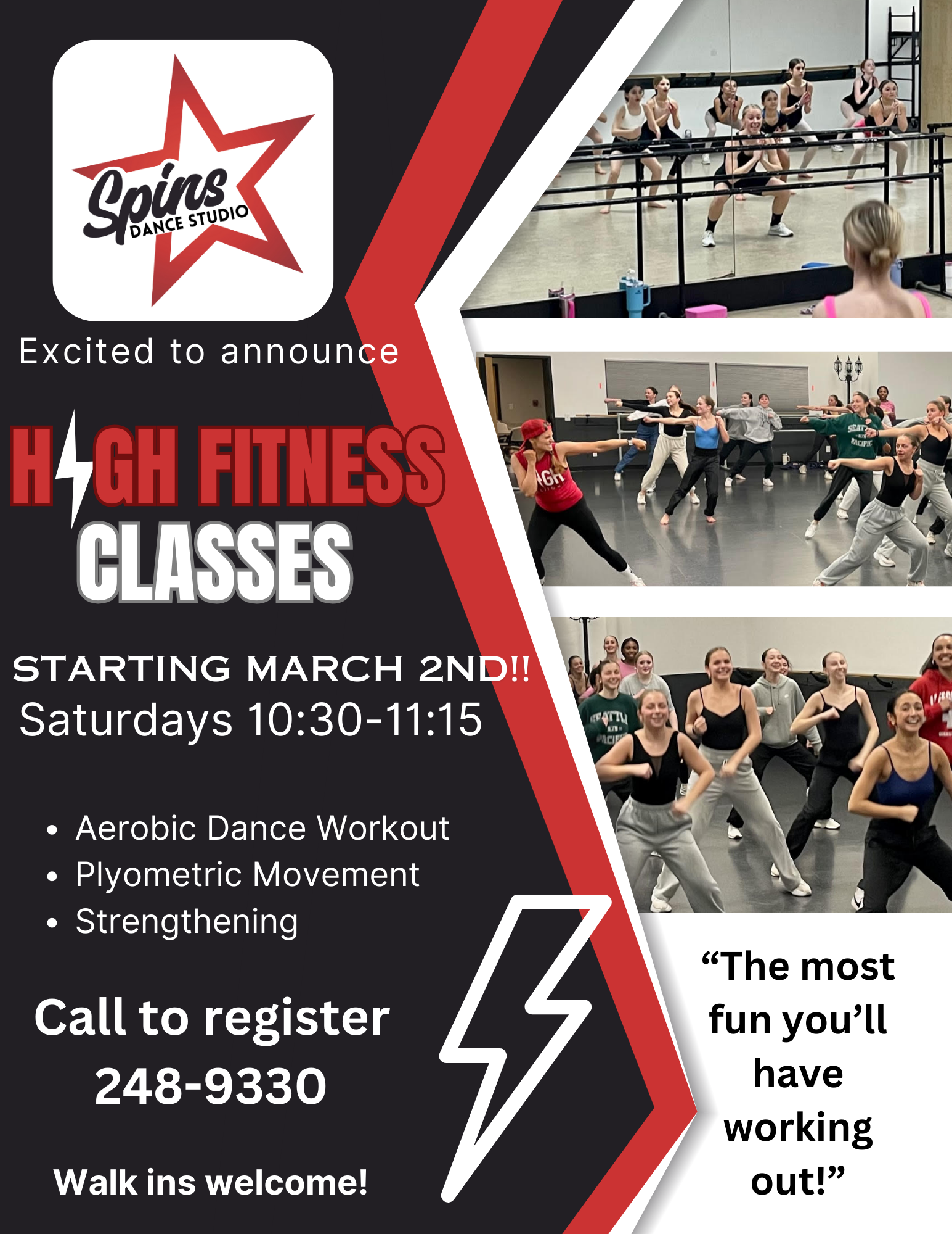 High Fitness Classes - Rochester, NY - Spins Dance Studio