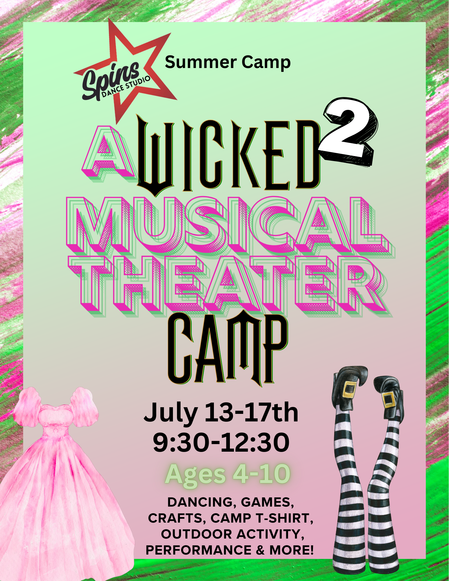 Summer camp flyer for 