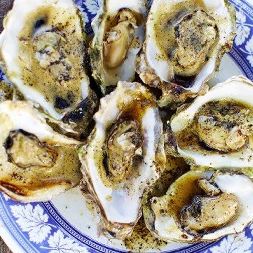 Macadamia Nut-Crusted Oysters recipe