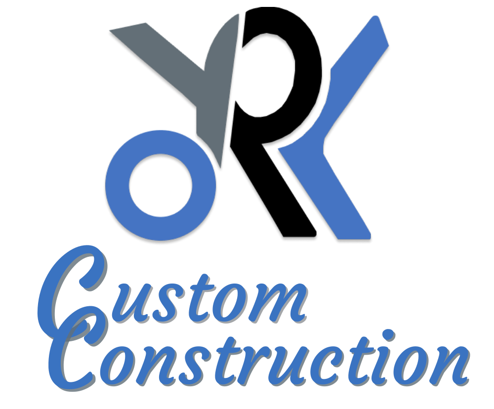 A logo for a company called custom construction