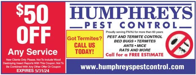 Humphreys Pest Control Coupon - Glenside, PA - Humphreys Pest Control