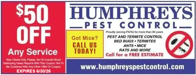 Humphreys Pest Control Coupon - Glenside, PA - Humphreys Pest Control