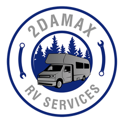 A logo for a company called 2damax rv services