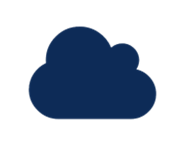 Navy blue icon of calendar