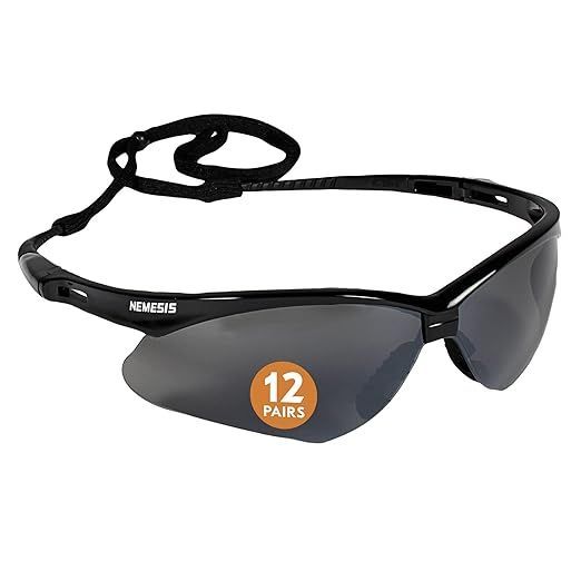 A pair of safety glasses with 12 pairs of lenses