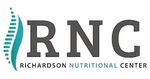 The logo for the richardson nutritional center has a spine on it.