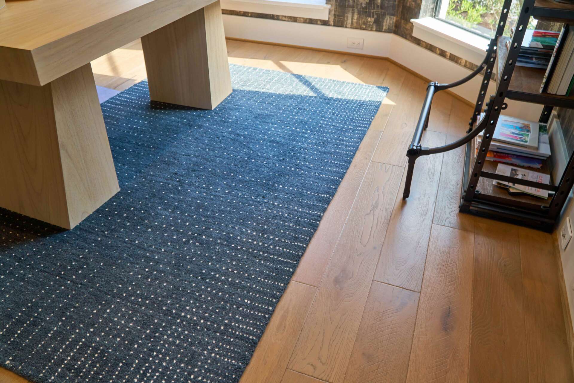 Wood Floor With Carpet — Stafford, TX — US Carpet & Floors