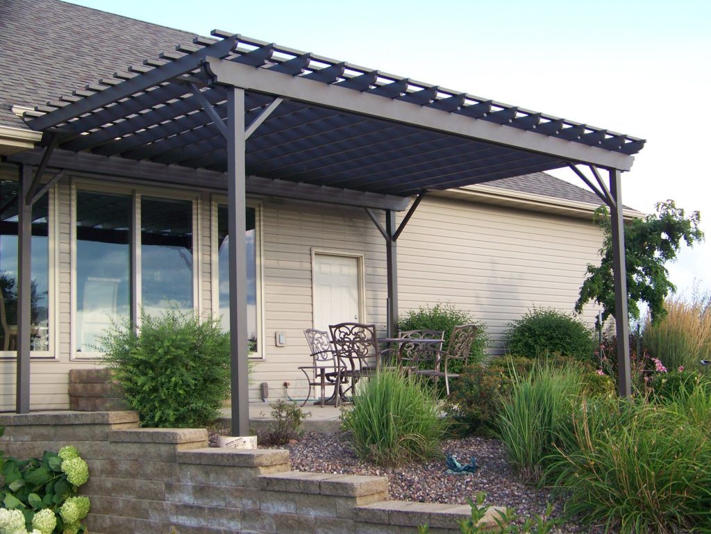 A house with a pergola 