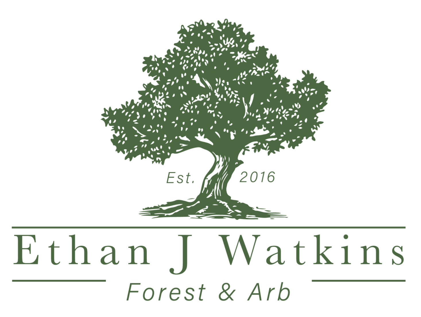 Ethan J Watkins Forest & Arb Logo