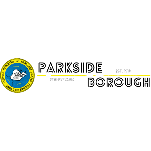 A logo for parkside borough is shown on a white background.