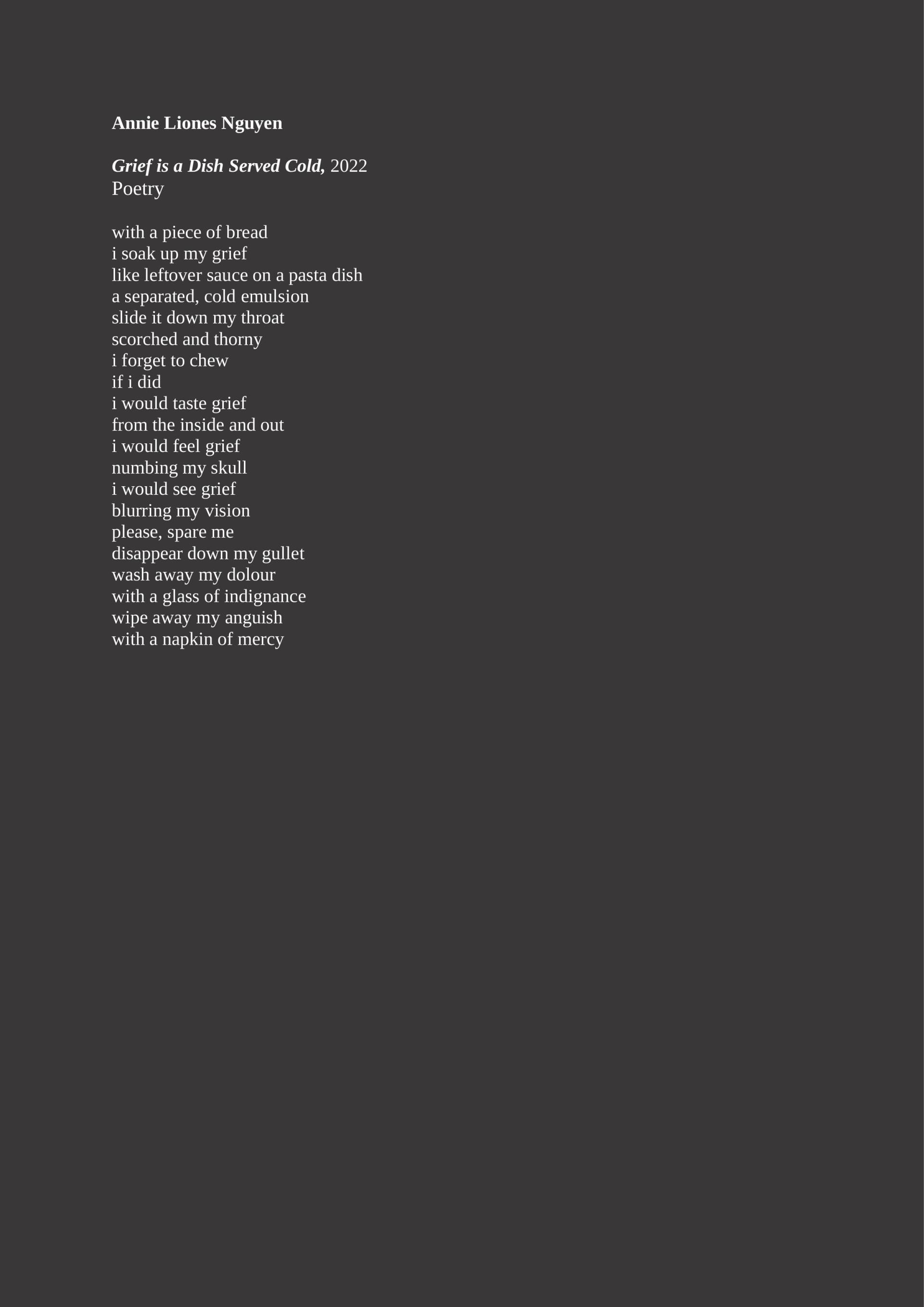 A black background with white text on it
