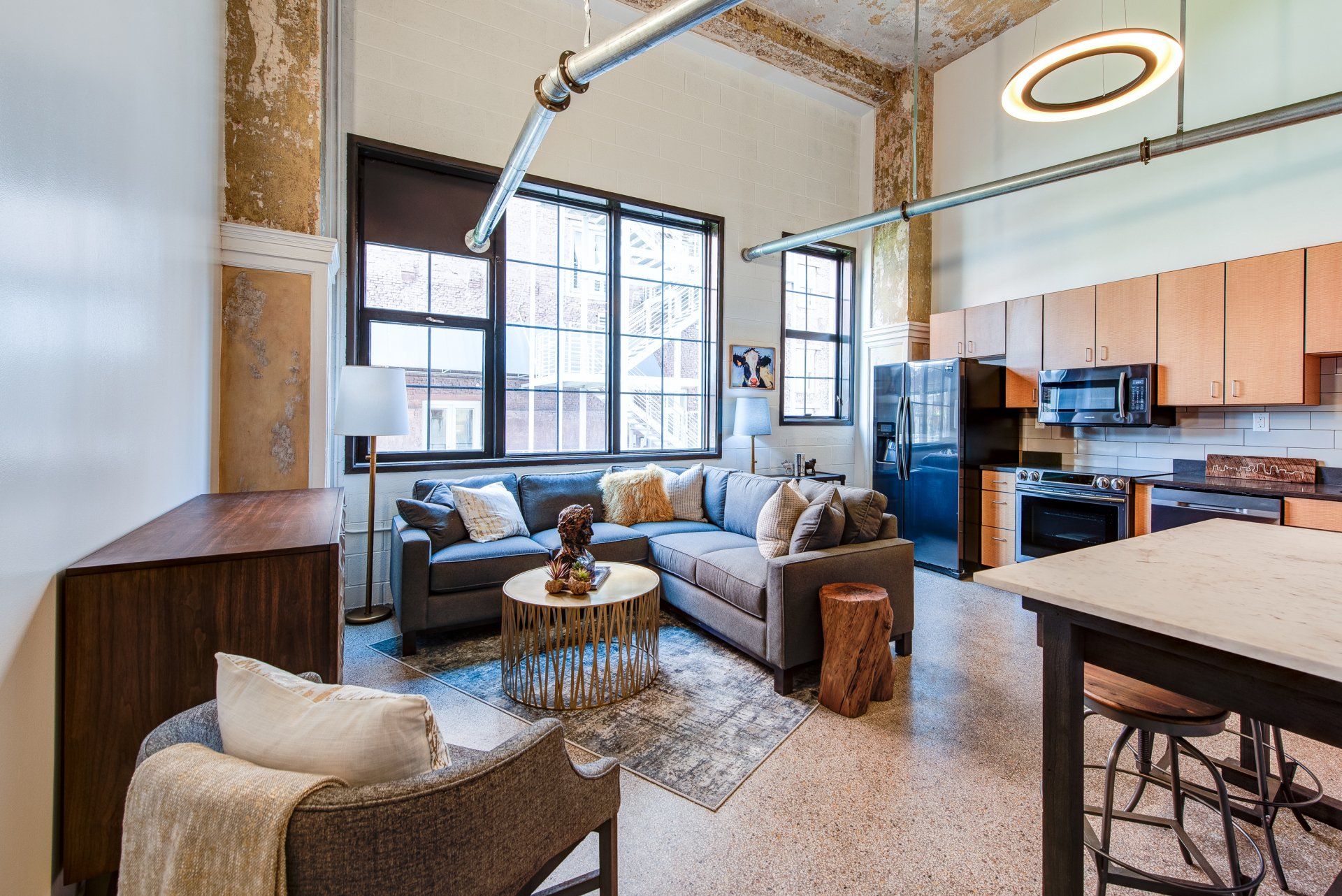 Sterchi Lofts Interior Living Room Photo