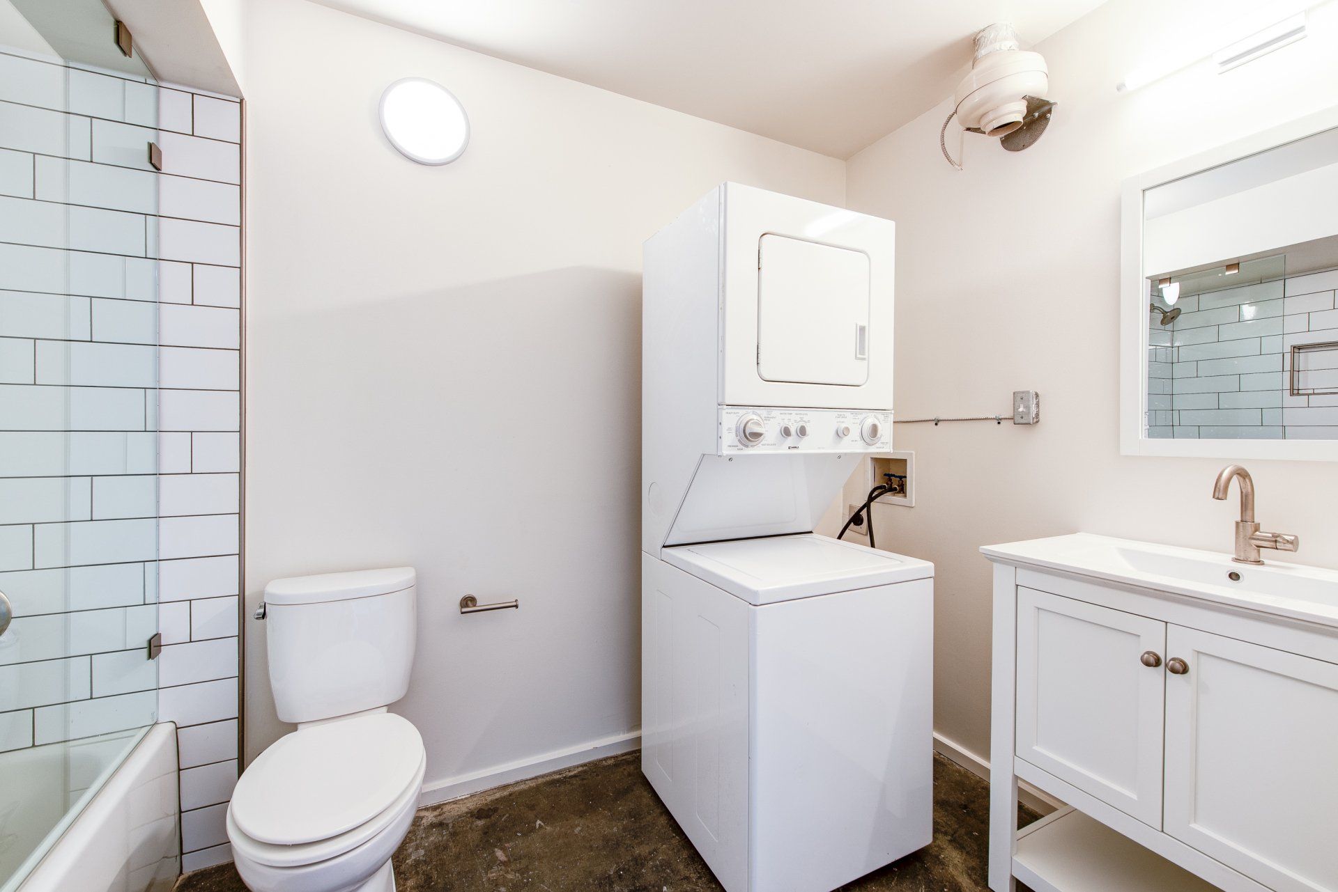 Sterchi Lofts Interior Bathroom Photo with Laundry