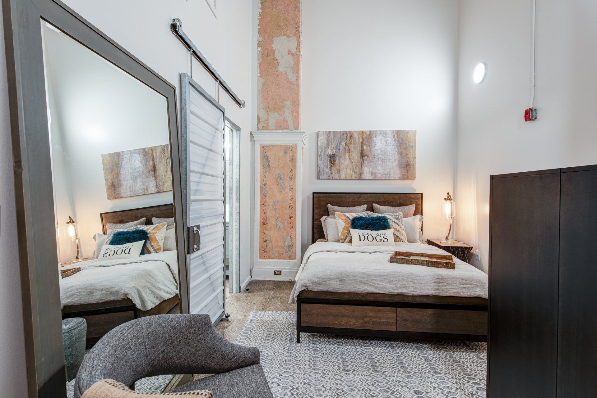 Photo of a Loft Bedroom