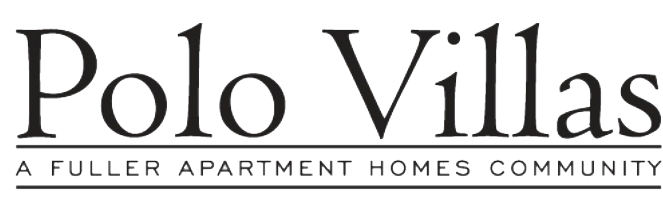 The logo for polo villas is a fuller apartment homes community.