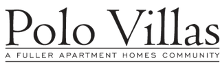 The logo for polo villas is a fuller apartment homes community.