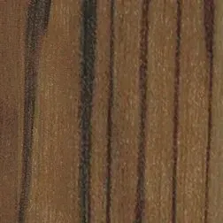 Close-up of wood grain with dark brown and tan vertical stripes.