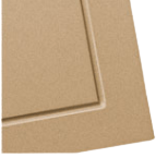 Beige rectangular recessed panel.