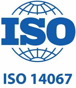 A blue iso logo with a globe in the middle.