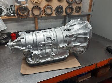 A Transmission is Sitting on a Table in a Garage — Burko Transmissions in Shepparton, VIC