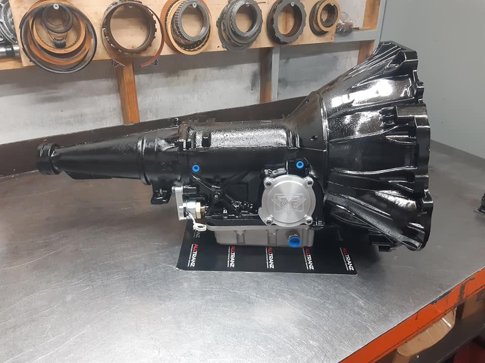 A Black Transmission is Sitting on Top of a Metal Table — Burko Transmissions in Shepparton, VIC