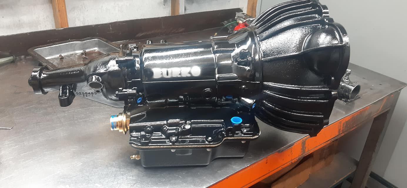 A Black Transmission Engine is on Top of a Metal Table — Burko Transmissions in Yarrawonga, VIC