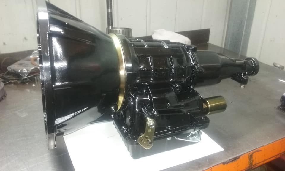 A Black Gearbox is on Top of a Metal Table — Burko Transmissions in Yarrawonga, VIC