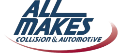 the logo for all makes collision and automotive