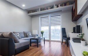 Living Room Shutter — Window Treatment in Sandy,UT