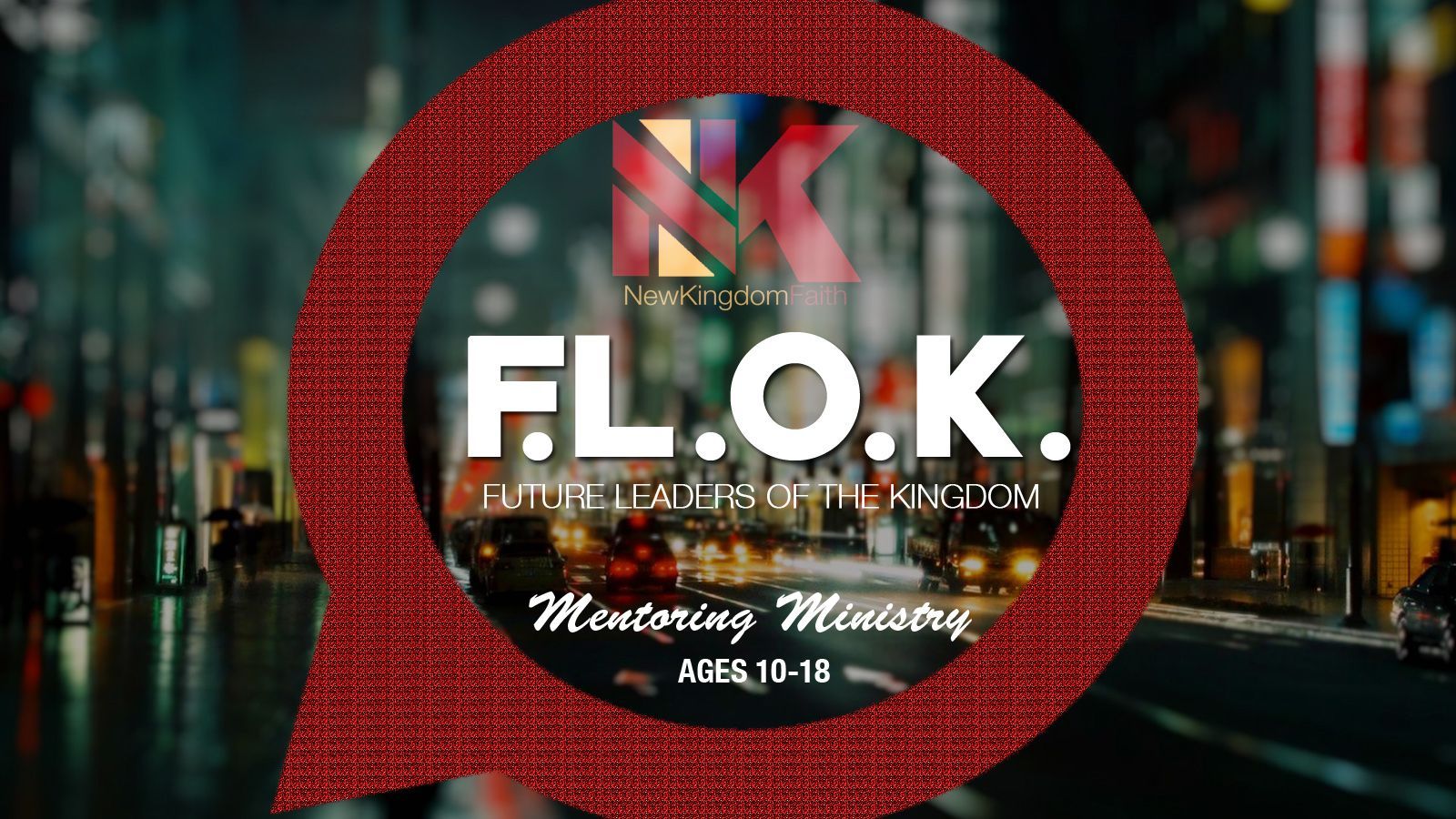 A red circle with the word flok on it