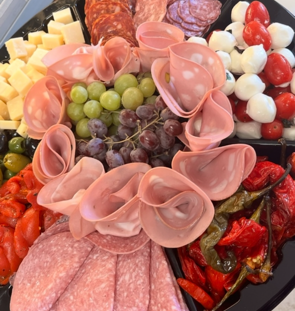 A plate of food from porfirio 's italian market