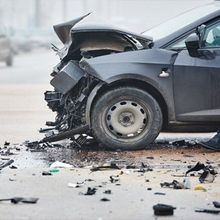 Crashed Car On Highway - Toledo, OH - Walter J Skotynsky Law Firm