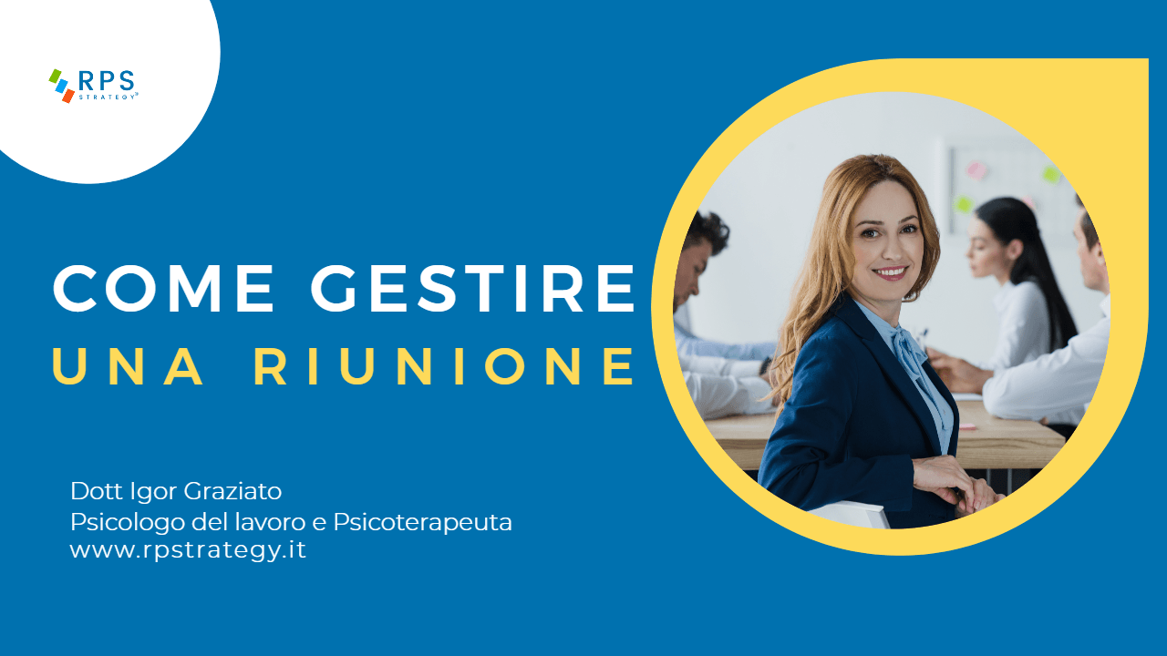 Come gestire una riunione di lavoro