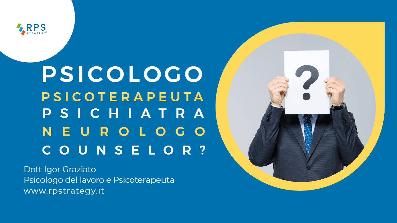 Differenza tra psicologo, psichiatra, psicoterapeuta, neurologo e counselor