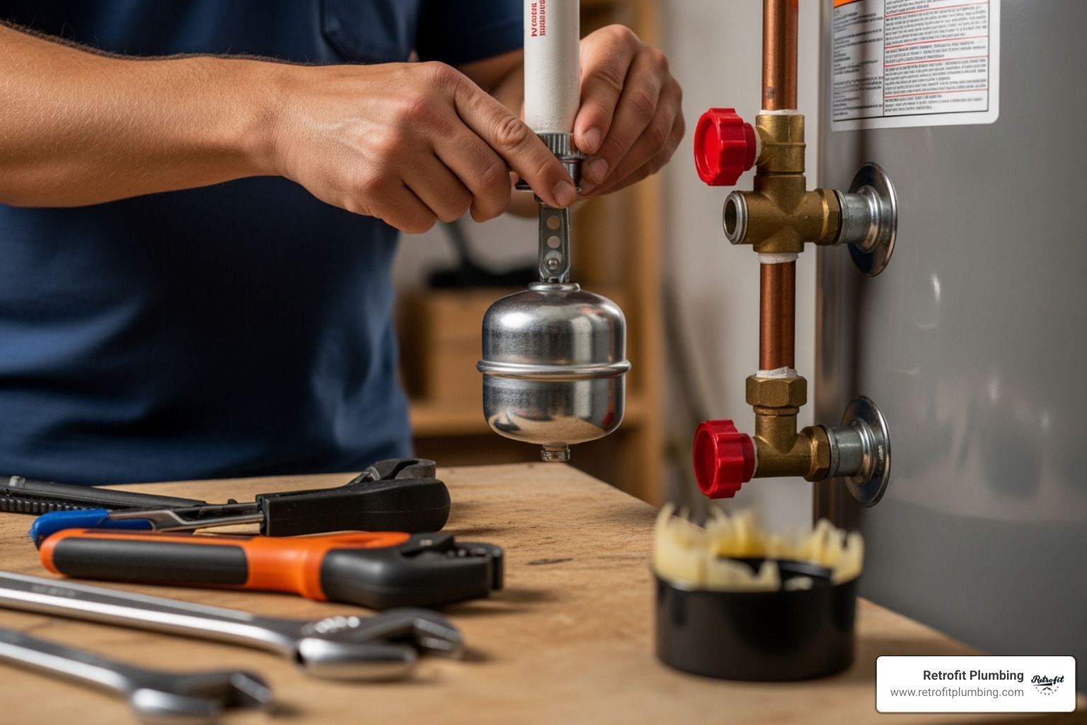 replacing water heater expansion tank