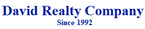 The logo for david realty company since 1992