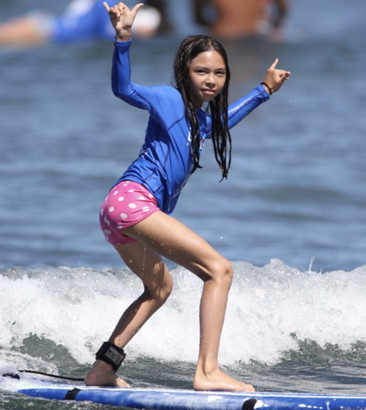 Girl Surfing