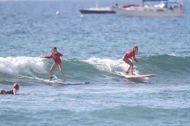 Girls Surfing