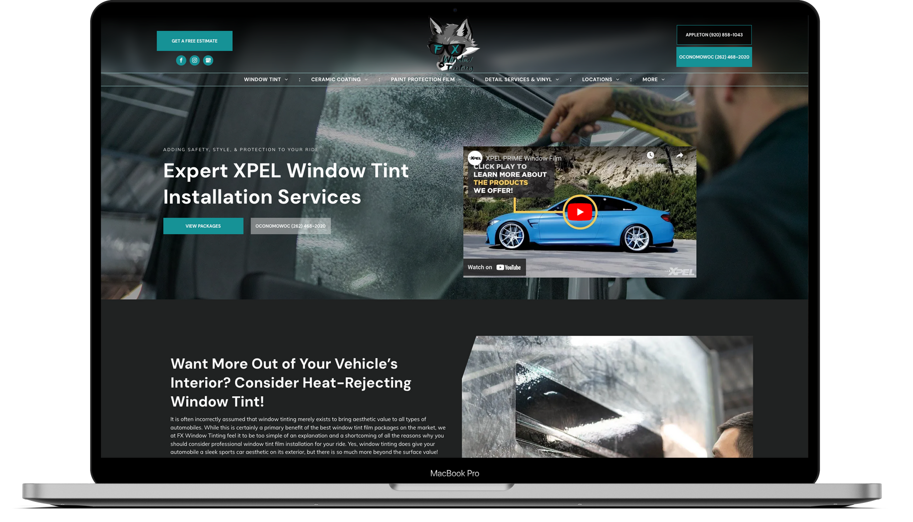 FX Window Tint Website