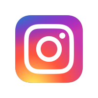 The instagram logo is a square with a camera inside of it.