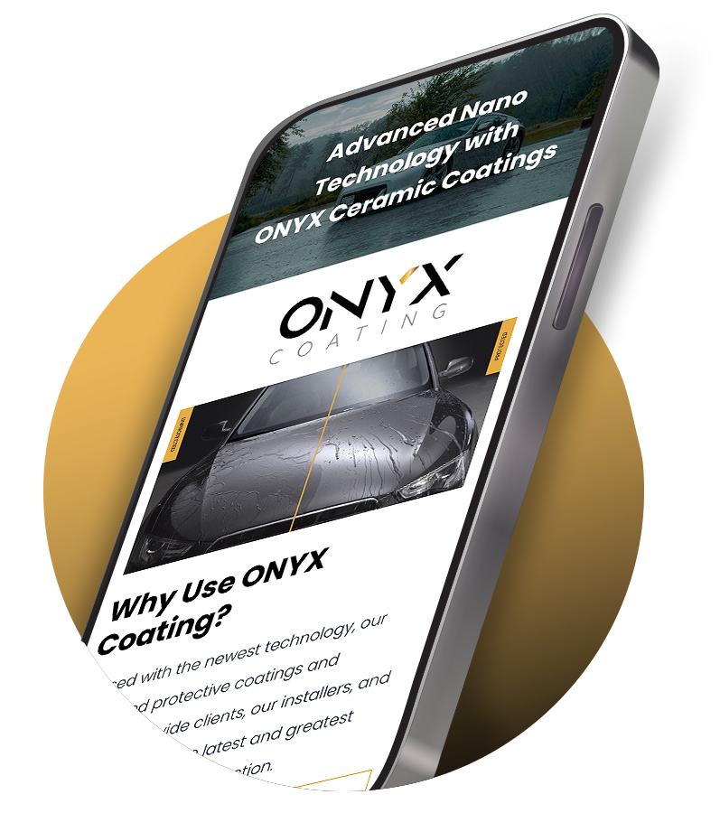 Mobile Friendly Website for ONYX Coating Installers