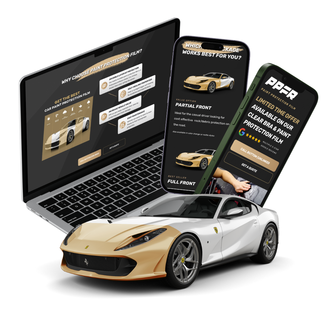 Paint Protection Film Landing Service Page | Convert Higher Quality Leads