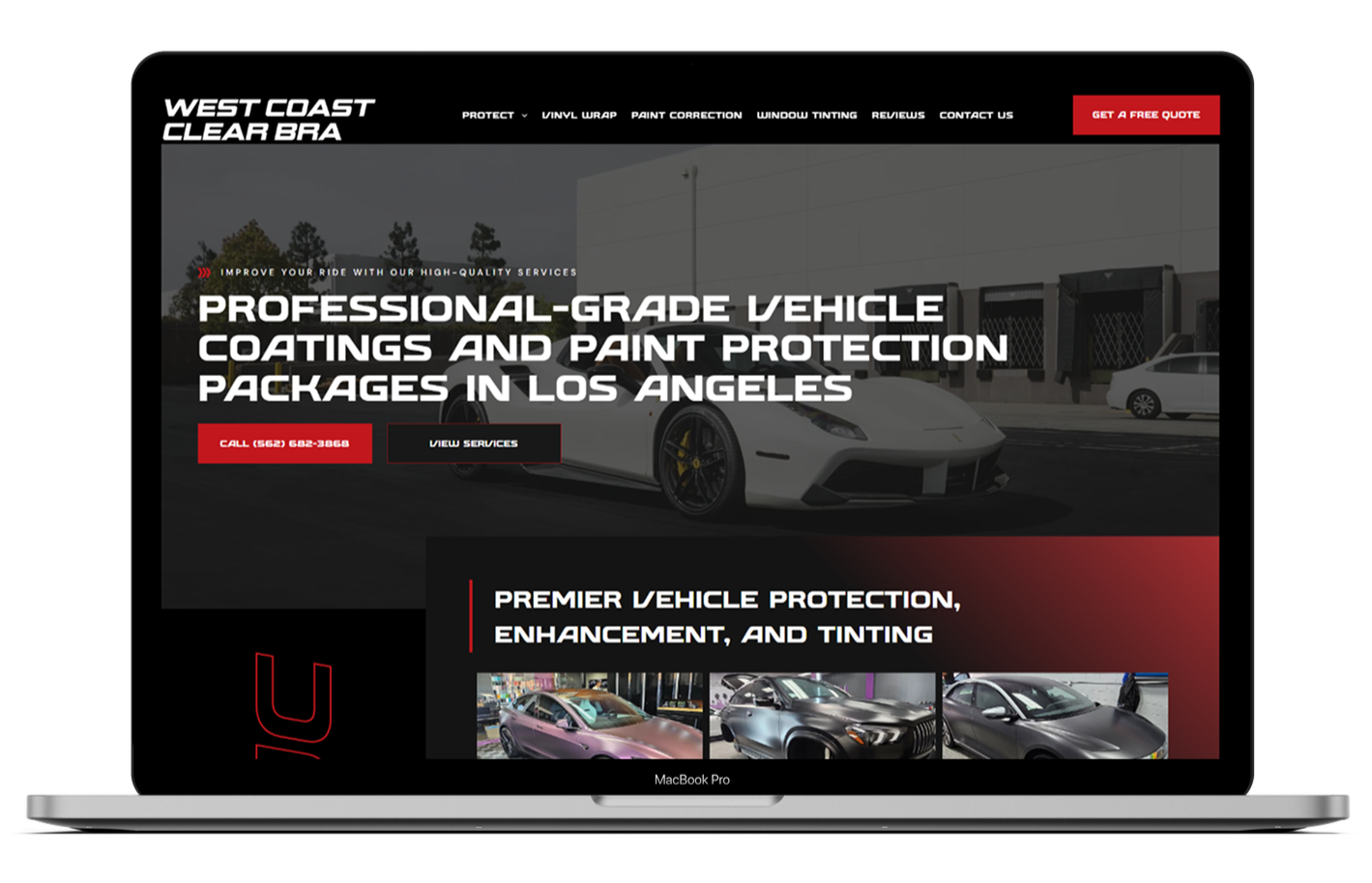 a laptop computer is open to a website for chicago auto pros .