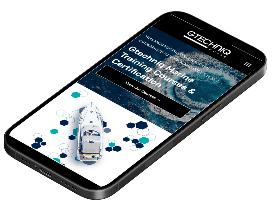 Gtechniq Works Website mockup